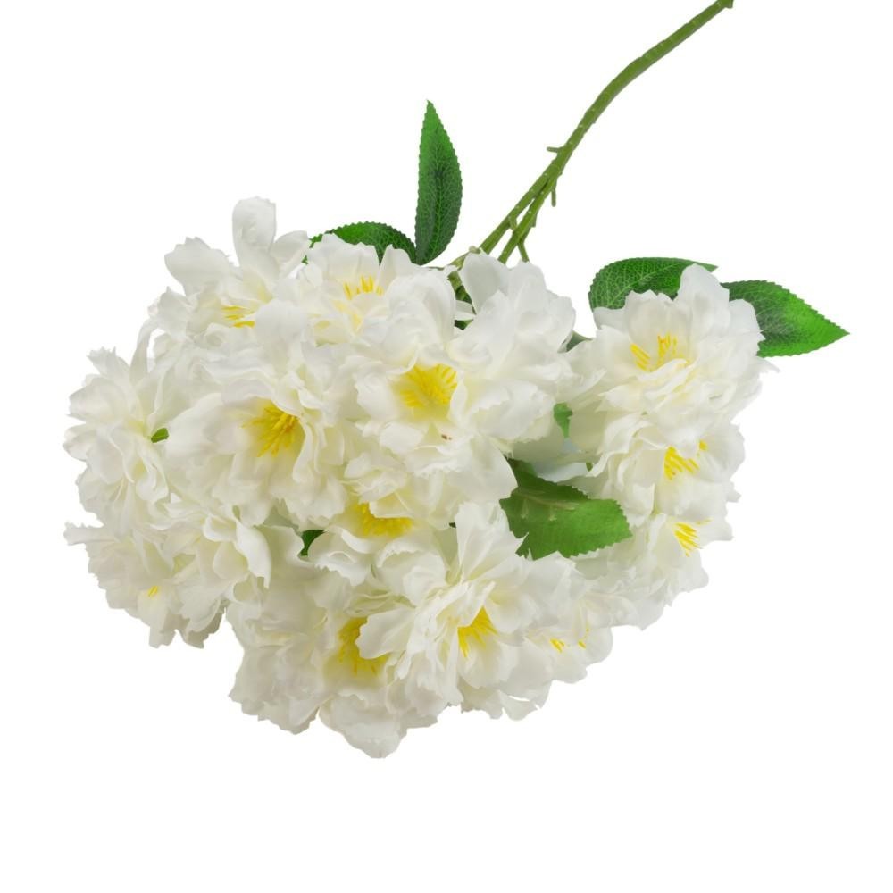 RAMO COMPOSISZIONE FIORI BOUQUET cm70h PANNA